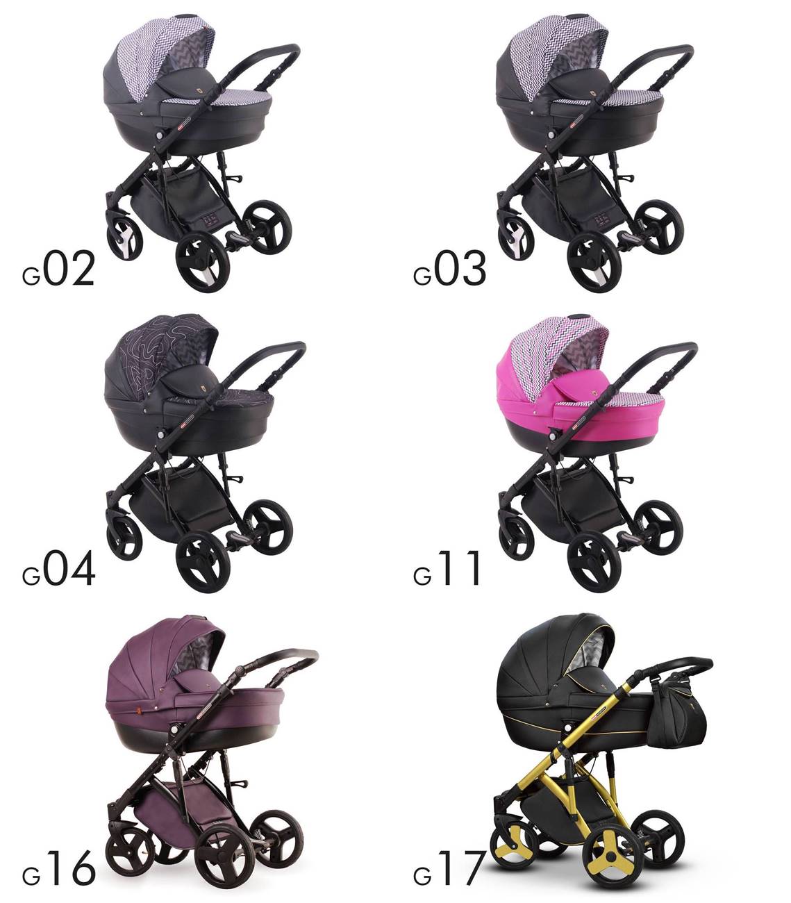 Lonex Galaxy wózek dziecięcy fioletowy - Dadi-Shop